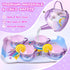 Set 63Pcs Sets Playset, Tea Party for Little Girls: Pretend Play Toys, Unicorn Princess Dress Up Tea Time, Tin Tea