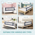 (60-Inch, BABY JOY Bed Rails for Toddlers, Extra Long, Swing Down Safety Bed Guard for Convertible Crib, Folding Baby