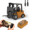 cxjoigxi Mini RC Forklift Toy, 1/64 Forklift Truck Rechargeable, App & Remote Control,