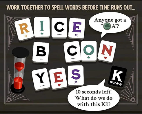 Gap Closer Games | Illiterati | Cooperative Board Game for 1 to 5 Players, Ages 7+, 30 Minutes
