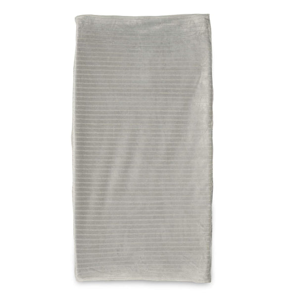 Boppy Changing Pad Cover, Gray Ribbed Minky