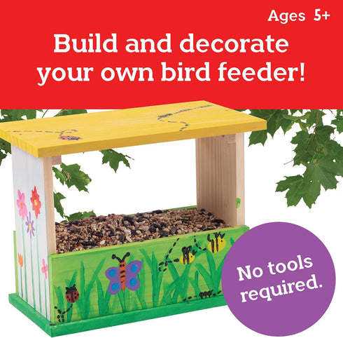 13 3 MindWare Make Your Own Bird Feeder Kits for Kids Build Your Own - Includes Paint Colors and Brushes