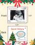 Pregnancy Announcement Christmas Ornament Sonogram Photo Frame Keepsake with Ribbon Baby Coming Soon Gift