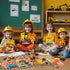 84Pcs Set BenLouis Construction Party Favors Excavator Theme Coloring Books Crayons Sticker Bulk for Kids Construction