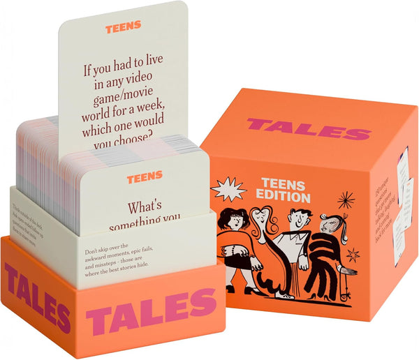 TALES 150 Conversation Cards, Teens Edition, Fun Family Games for Teens, Perfect