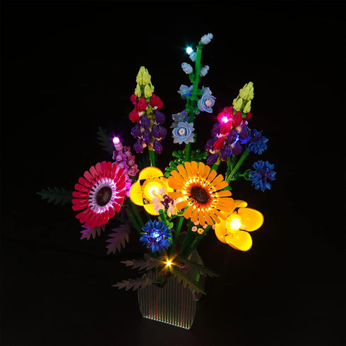 LED Light Kit for Lego Wildflower Bouquet 10313, Decoration Lights for Artificial Flowers, No Lego Models