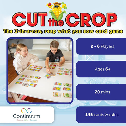 Continuum Games Cut The Crop Card Game, Farm Themed Matching Memory Game for 2-6 Players Ages 6 and Up
