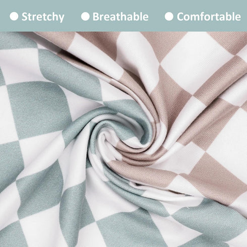 2 Pack DILIMI Nursing Pillow Cover, Stretchy Removable Case for Breastfeeding Pillows, Ultra Soft Comfortable Slipcover