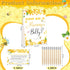 Set Mommy's 64 50 10 3 WNINK Guess Baby Shower Games How Big is Belly Sign, Pcs Measure Bump Game with Guessing Cards