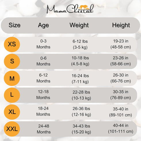 1.0 24-48 2-Pack Mama Cheetah Baby Sleep Sack TOG Organic Cotton Baby Wearable Blanket with Two-Way Zipper, Swaddle