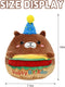 CAIYUEGG Hamburger Capybara Plush Stuffed Animal Capybara Plush Wear Birthday Hat Kawaii Stuffed Toys Soft Home Plushie
