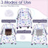 Cozy Baby Carseat Seat Cover Girls, Winter Carseat Canopy, & Warm Cover with Zipper Peep Windows, Infant Minky Carrier