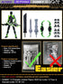 Preassembled Black T13 Action Figure with Multiple Accessories, 3D Printed Multi-Jointed Titan 13 Desktop Toy