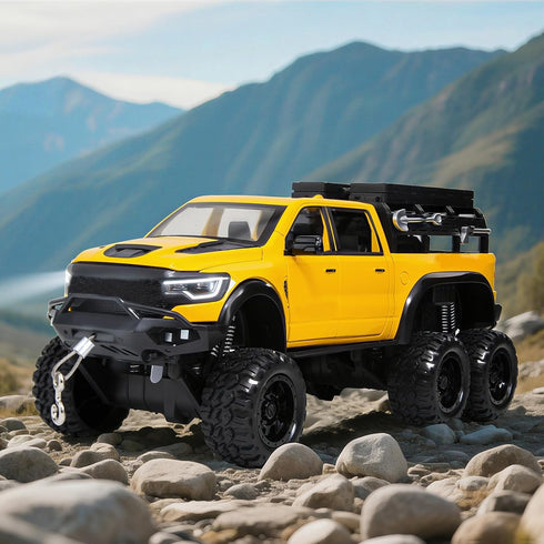 6X6 3+ 1/24 3-12 SASBSC Toy Pickup Trucks for Year Old Boys Diecast Pick up Truck Toy Cars with Light and Sound Metal