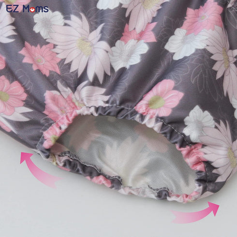 6 Packs 3T EZ Moms Waterproof Cloth Diaper Cover for Baby Girls Soft Plastic Training Pants for Toddlers Reusable