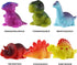 6 Packs Light-Up Floating Dinosaur Bath Toys Set for Baby Toddler, Great Water Bathtub Shower Pool Toy