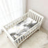 Bseiialft 52 28 White Black Marble Art Crib Sheets for Boys Girls Soft and Breathable Cotton Baby Sheets for Standard