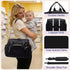 Duryarhall Diaper Bag Tote, Large Capacity Baby Diaper bags with Changing Pad, Travel Baby Diaper Bag with Pacifier