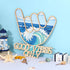 Bnesi Wooden Hawaiian Decor Surfer Hand Sign Surfer Decor Cool Surf Board Wall Decor Beach Room Decor for Nursery Room