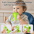 6-12 2PCS 0-6 Baby Trumpet Toy Months, Silicone Baby Horn Blowing Toy with Yellow Green for Teething Sensory Play