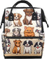 Hsnar Cartoon Dog Cute Waterproof Diaper Bag Backpack Large Capacity Baby Bag with