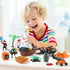 Playset 50 Set 2 3 4 5 6 Pirate Action Figures with Boat, Treasure Chest, Cannons, Shark, Pirate Ship Toys-Pirate Toy