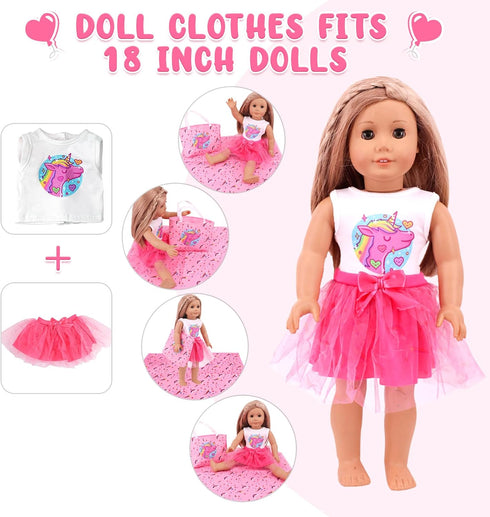 20 Pack Set 2 2 18 Inch Baby Doll Accessories, Baby Disappearing Doll Feeding and Caring with Milk & Juice Bottles, Toy