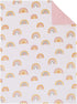 NOJO Little Love Rainbow White, Pink, and Gold Super Soft Baby Blanket by NoJo
