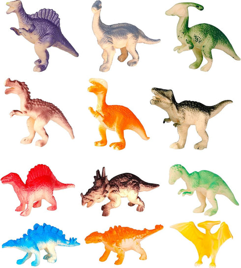 12 Pack Tinabless Prefilled Easter Eggs with Dinosaur Toys, Easter Eggs for Kids, Easter Basket Stuffers, Egg Hunt