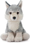The Petting Zoo Wolf Stuffed Animal, 12 Inch Grey Wolf Plush Toy, Gifts for Kids, Wild Onez Zoo Animals