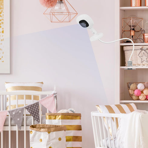 Pyfhy 1/4 Baby Monitor Mount for Nanit Pro Smart Baby Monitor & Flex Stand, Also for Cameras with Screw Stand, Flexible