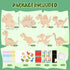 24 Pack 8 Bafeil Dinosaur Party Favors - Wooden Painting Crafts Kits with Bubble Wands, Birthday Goodie Bag Stuffers