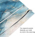 Haskirky 2 Watercolor Marble Blue Pcs Cloth Diaper Wet Dry Bags,Waterproof and Washable Bag for Travel Reusable Wet Bag