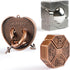 Brain Teaser Puzzles, 3 Pieces Metal Cast Puzzle Games, 3D Highly Difficult Adult Puzzles, IQ Educational Box