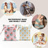 DHKG 2 12x10 Inch, PCS Tulip Travel Laundry Bags Waterproof Reusable Wet Bag with Handle,Wet Dry Bag for Swimsuit