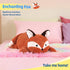 25.6 inch 5 lbs PEACH CAT Fox Weighted Stuffed Animals Large Weighted Plush Soft Plushies Toys Body Pillow Gifts