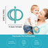 CFTONE 0-36 Baby Teething Toy, Nipple-Shaped with Easy-Hold Handle, Anti-Choking Design for Teething Relief, Teethers
