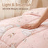 Set, 4 Set, JSD Pink Unicorn Toddler Bedding Piece Bed-in-a-Bag Toddler Microfiber Comforter Sheet All Season Machine