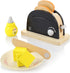 Set| Playset 3 Hape Wooden Black Pop up Toaster Pretend Play Kitchen with Toast, Butter and Honey for Preschoolers Ages