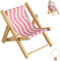 SYFLHYP Cute Doll Car Seat for Labubu, Premium Foldable Beach Lounger for 4-7in