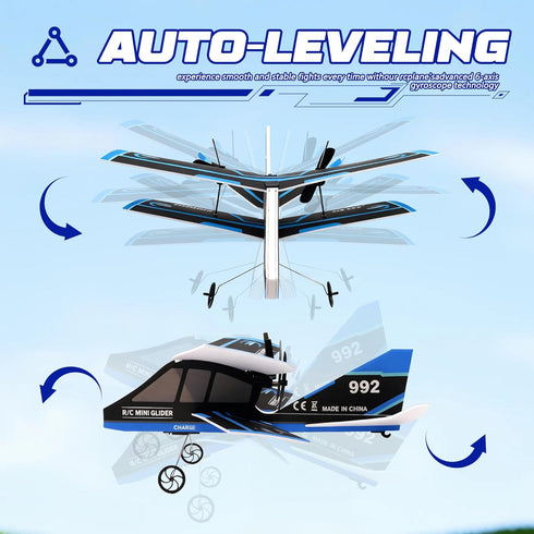 8-12 Rc Plane, Remote Control Airplane for Boys Kids Adults Toy Flying Airplane Skyriders Rc Jet Easy to Fly Outdoor