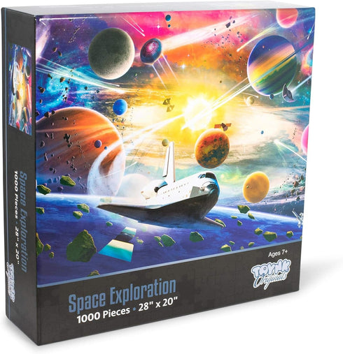 Space Exploration Galaxy Puzzle for Adults and Kids - Difficult 1000 Piece Jigsaw Toy for Game Night