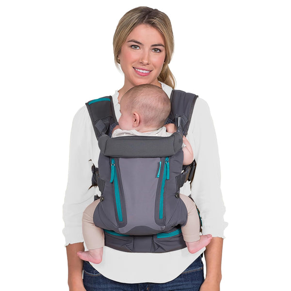 Infantino Carry On Baby Carrier, Ergonomic Multi-Pocket Baby Carrier for Newborn to
