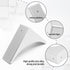BokWin Metal,4 2.56 Inch Silver Box Corner Protector Pcs Decorative Corner Brackets with Screws,Safety Edge Guard