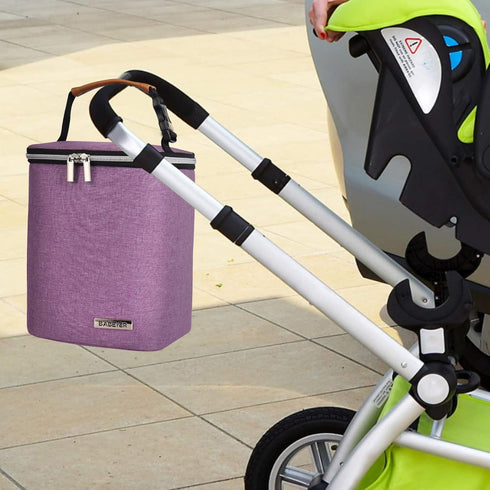 Pack 4 9 Breast Milk Cooler Bag with Ice Fits Baby Bottles Up to Ounce, Baby Bottle Bag Great for Nursing Mom Daycare