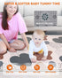 ZUVVIA 74x50 1 inch Playpen Mat Foam Thick, Thicker & Waterproof Baby Playpen Mat for Floor Playing, One-Piece Crawling