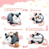 5 Pcs Stuffed Opossum Plush Toy Set, 1 Mommy Opossum with 4 Cute Baby Opossums, Gift for Opossum Lovers