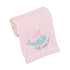 NoJo Under The Sea Whimsy Pink and Blue Narwhals, Super Soft Appliqued Baby Blanket