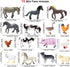 Yowlieu 15 Playset Pcs Mini Figures Toys Realistic Farm Animal Figurines, Plastic Learning Educational Animal Themed