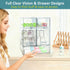 Azorteja Countertop 5Pack Baby Bottle Organizer for with Dust Protection, Stackable Baby Organizers and Storage